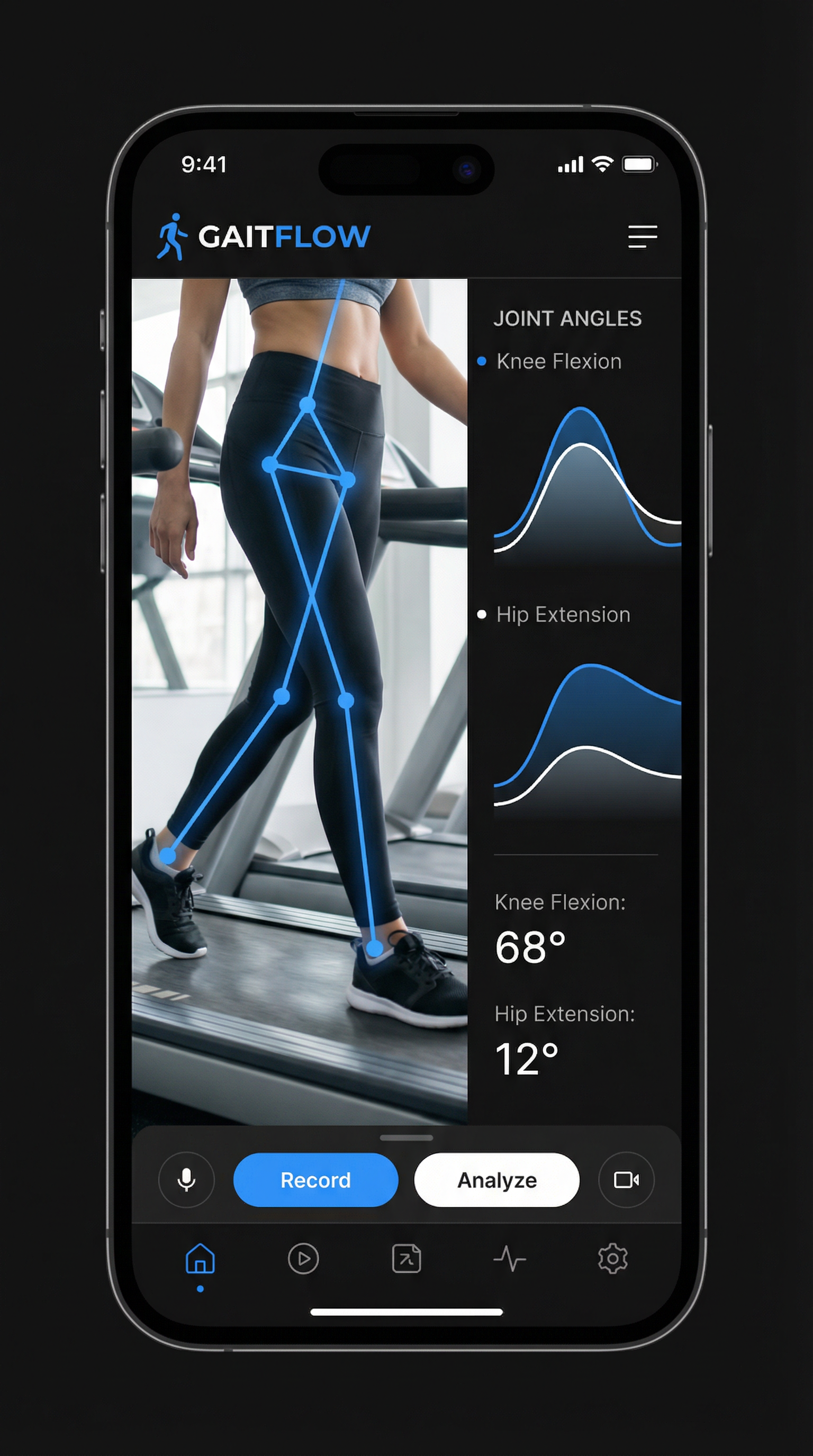 歩行分析アプリ