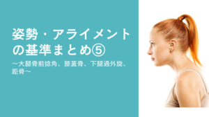 姿勢・アライメントの基準まとめ⑤〜大腿骨前捻角、膝蓋骨、下腿過外旋、距骨〜 - forPT ONLINE