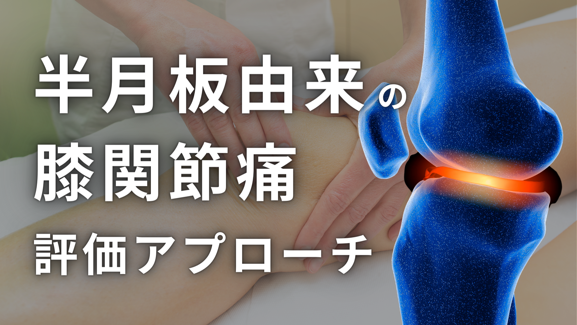 半月板由来の膝関節痛に対する評価アプローチ
