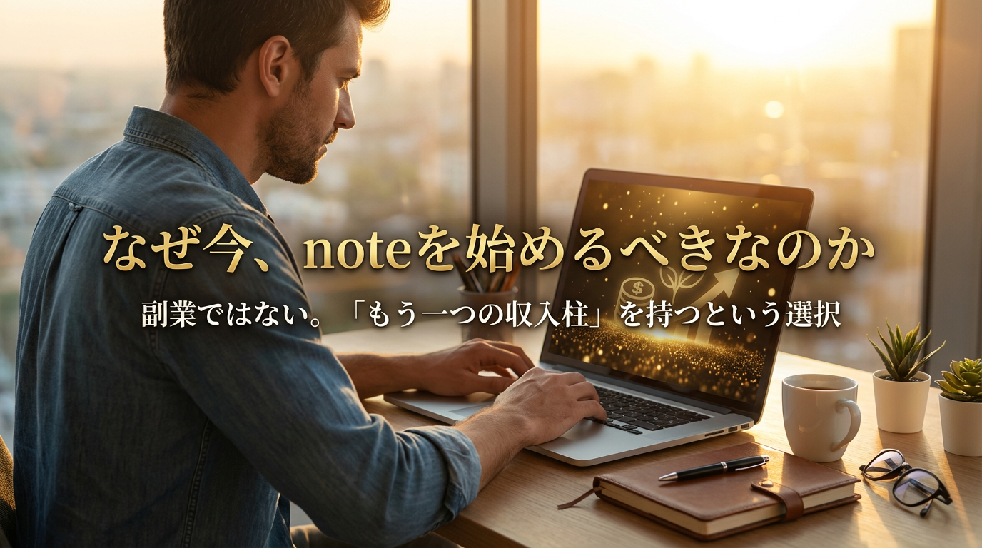 なぜ今、noteを始めるべきなのか