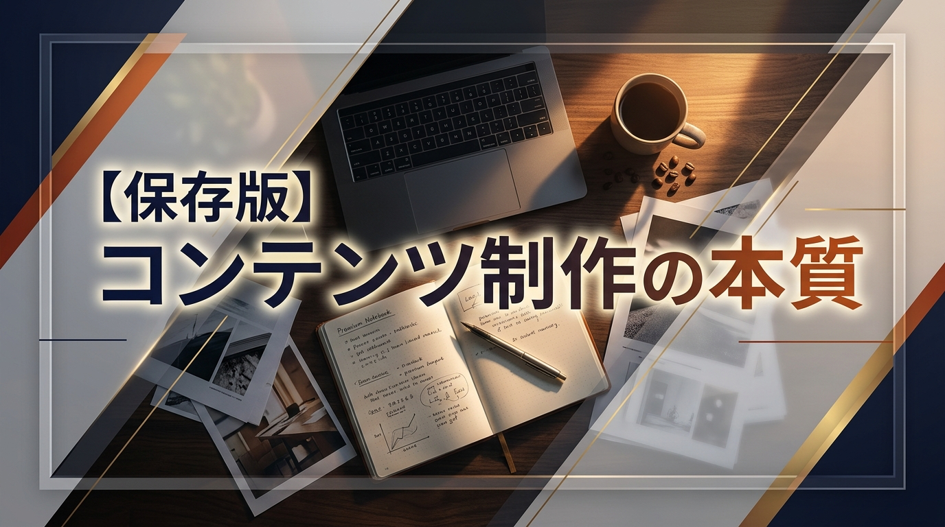 【保存版】コンテンツ制作の本質
